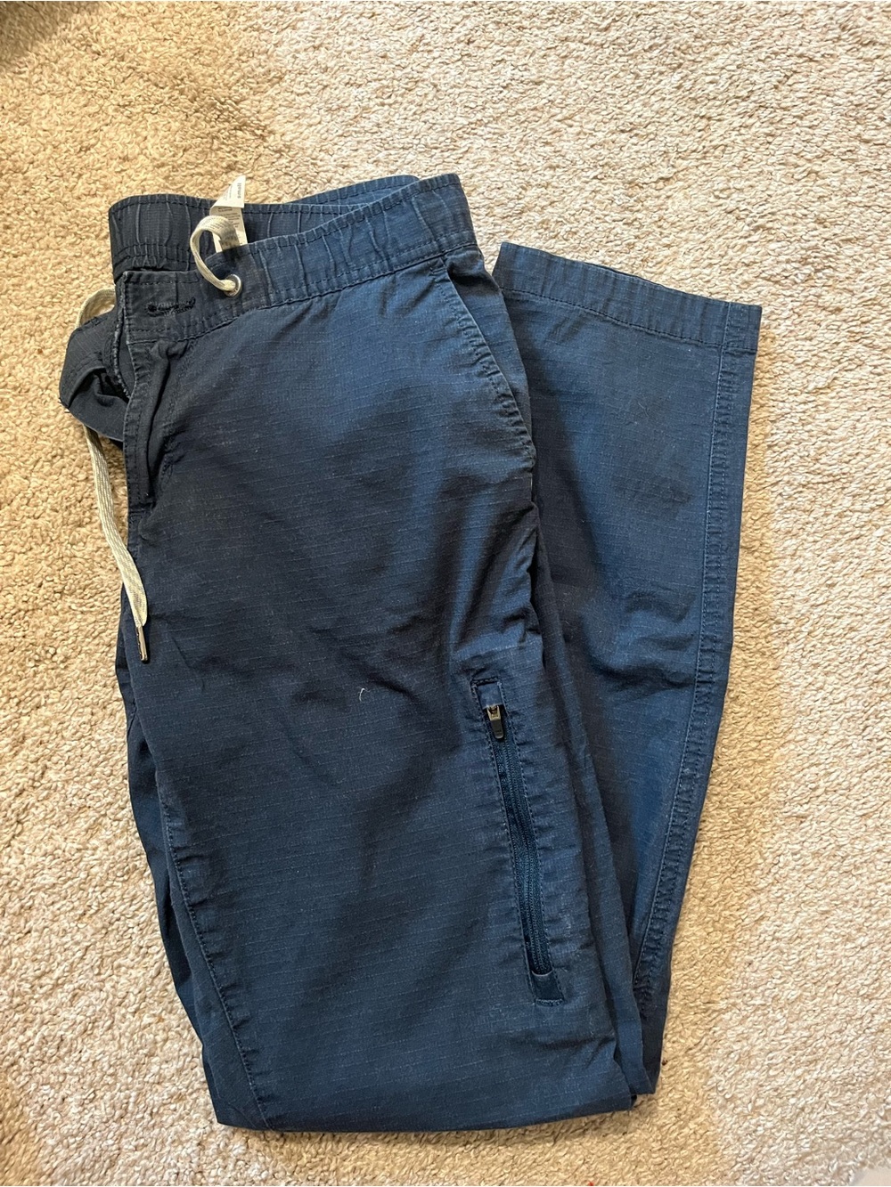 Vuori Navy Drawstring Hiking Pants